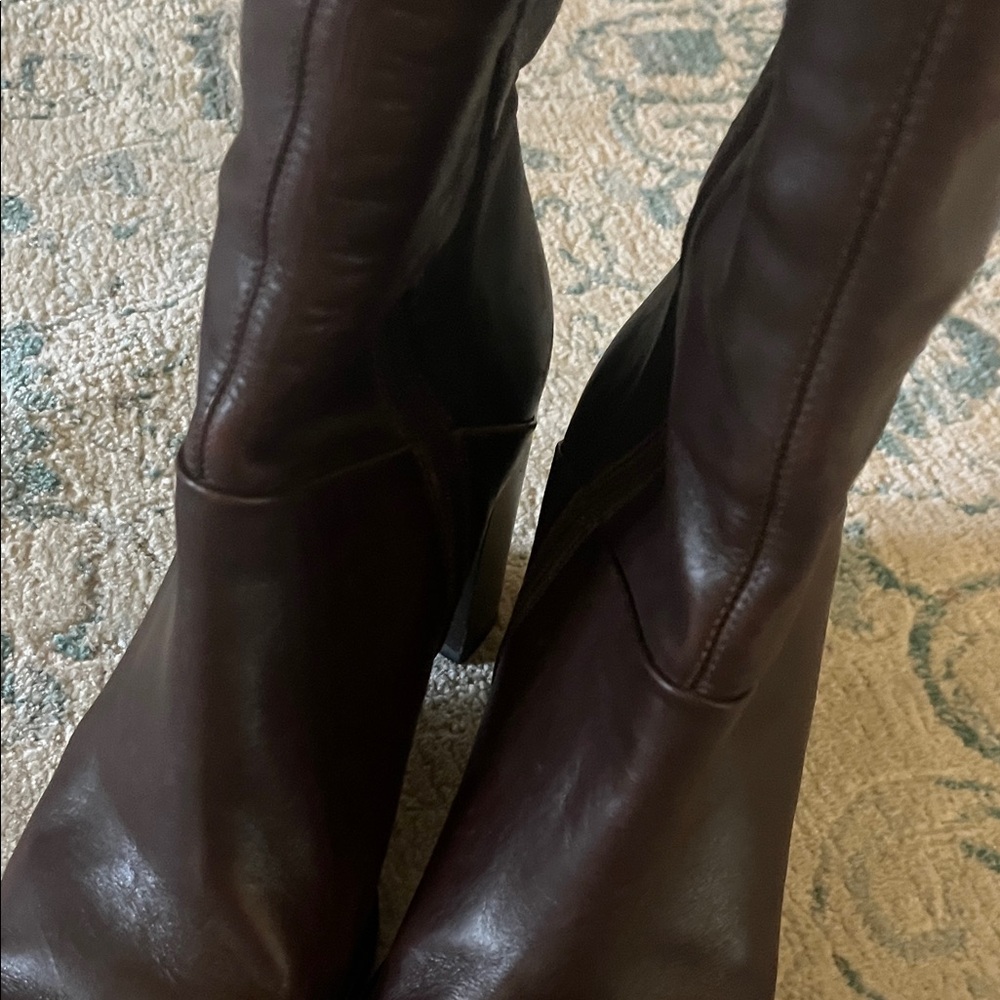 J. Crew Dark Brown Heeled Boots - Picture 3 of 9